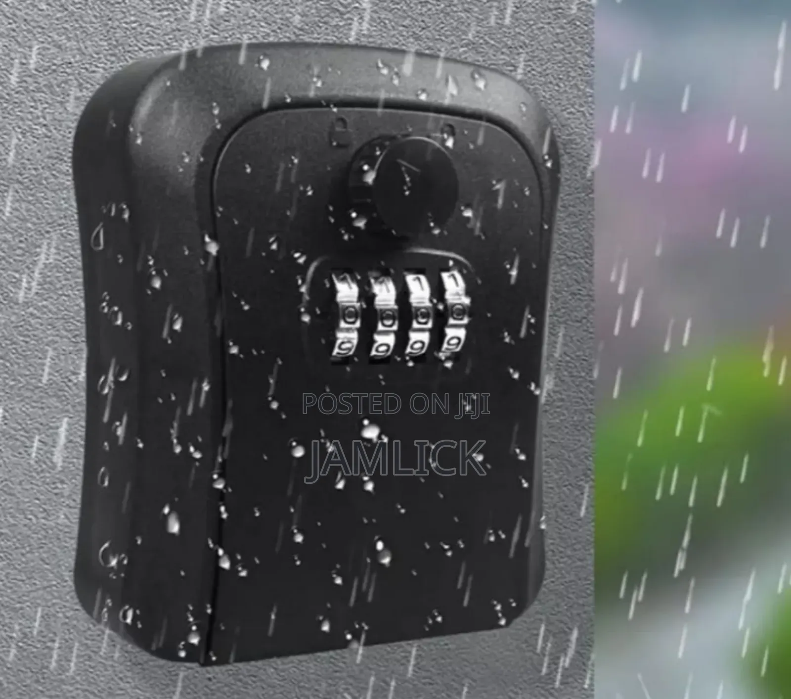 Weatherproof Wall-Mounted Key Safe / Password Key Box - Cr