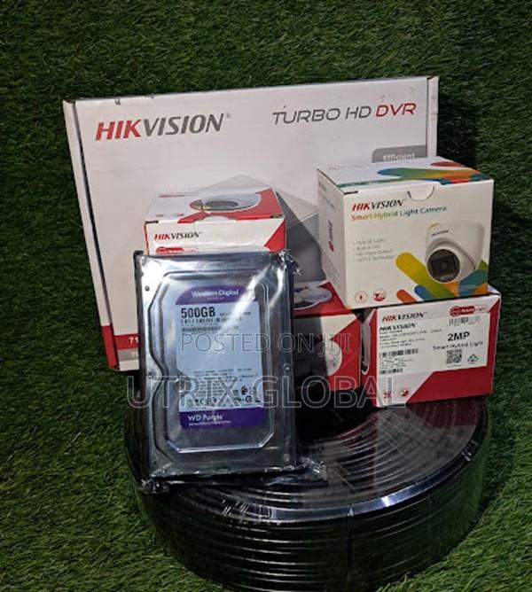 Smart Hybrid Hikvision 4ch Cctv Kit Audio Night Protection System