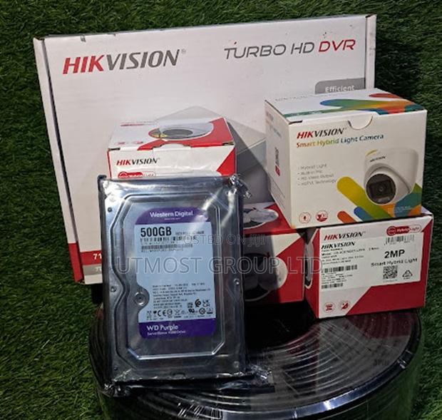 Hikvision Smart Hybrid 4ch CCTV Kit With Audio Night Light