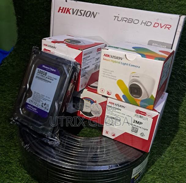 4 Channel Hikvision Hybrid Cctv Kit Audio Night Light Surveillance