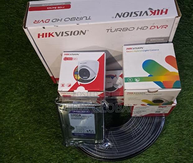 Premium Hikvision Smart Hybrid 4ch Cctv Kit Audio Night Protection