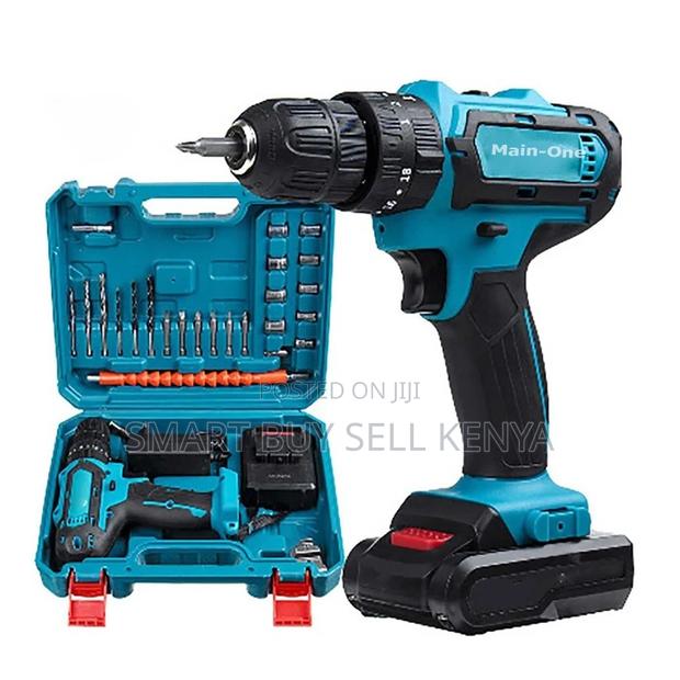 Easy to Use Cordless Drill With Drilling and Impact Functions - main view