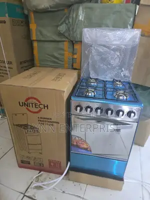 Silver 50*55 Unitech Full Gas Freestanding Jet Autoignition Cooker
