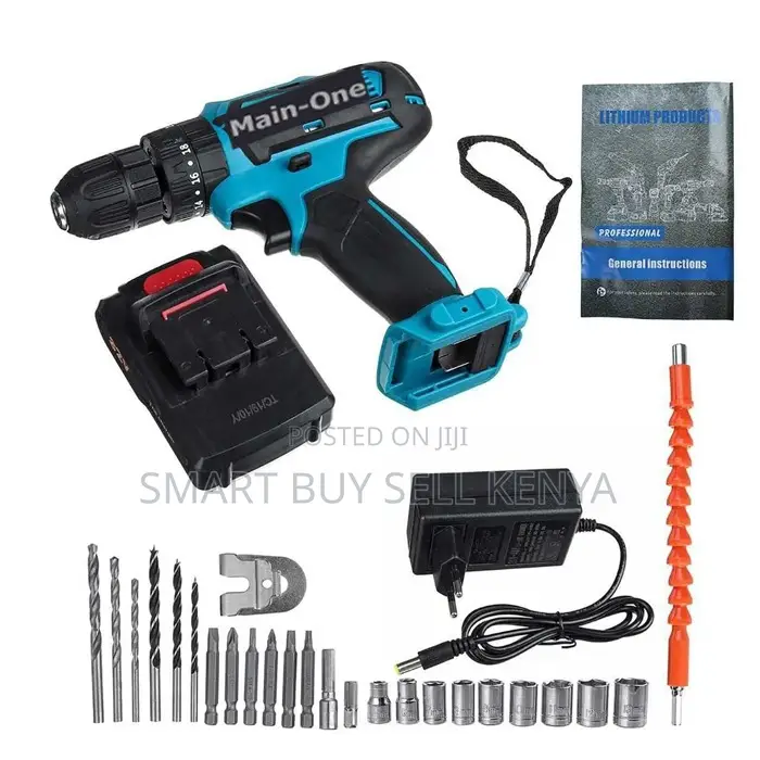 Heavy Duty Professional Cordless Drill With Drilling, Impact Functions