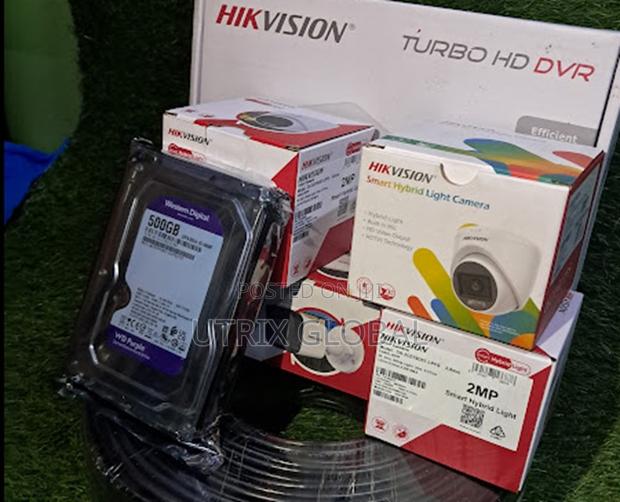 Smart Hybrid 4ch Hikvision Cctv System With Audio Night Vision