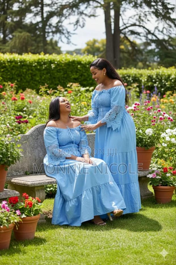Eleanor Light Blue/Sky Blue Maxi Dress
