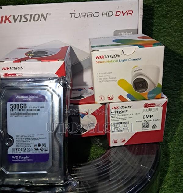 4 Channel Smart Hybrid Cctv Kit Hikvision Audio Night Security