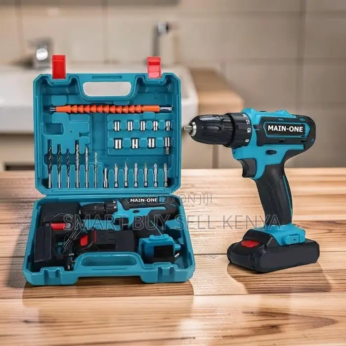 Stable Performance Cordless Drill With Drilling and Impact Functions