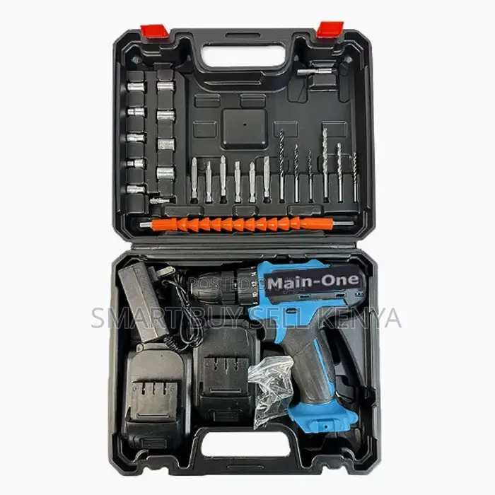 Energy Saving Cordless Drill With Drilling and Impact Functions