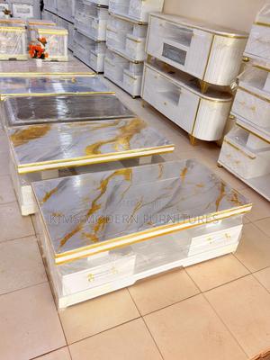 Tabe White With Marble Top Gold - thumbnail 2