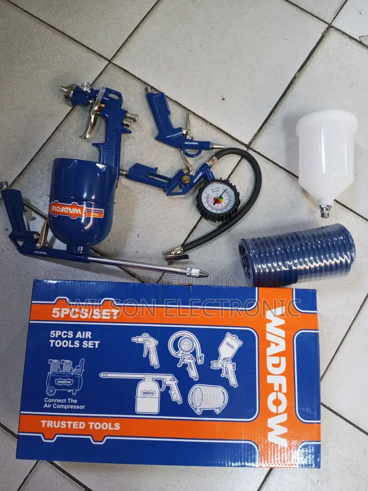 Pneumatic Air Compressor. High Pressure Compressor Gun Kit 5pc