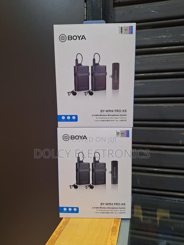 Boya By-wm4 Pro-k6 Digital Wireless Omni Lavalier Microphone System