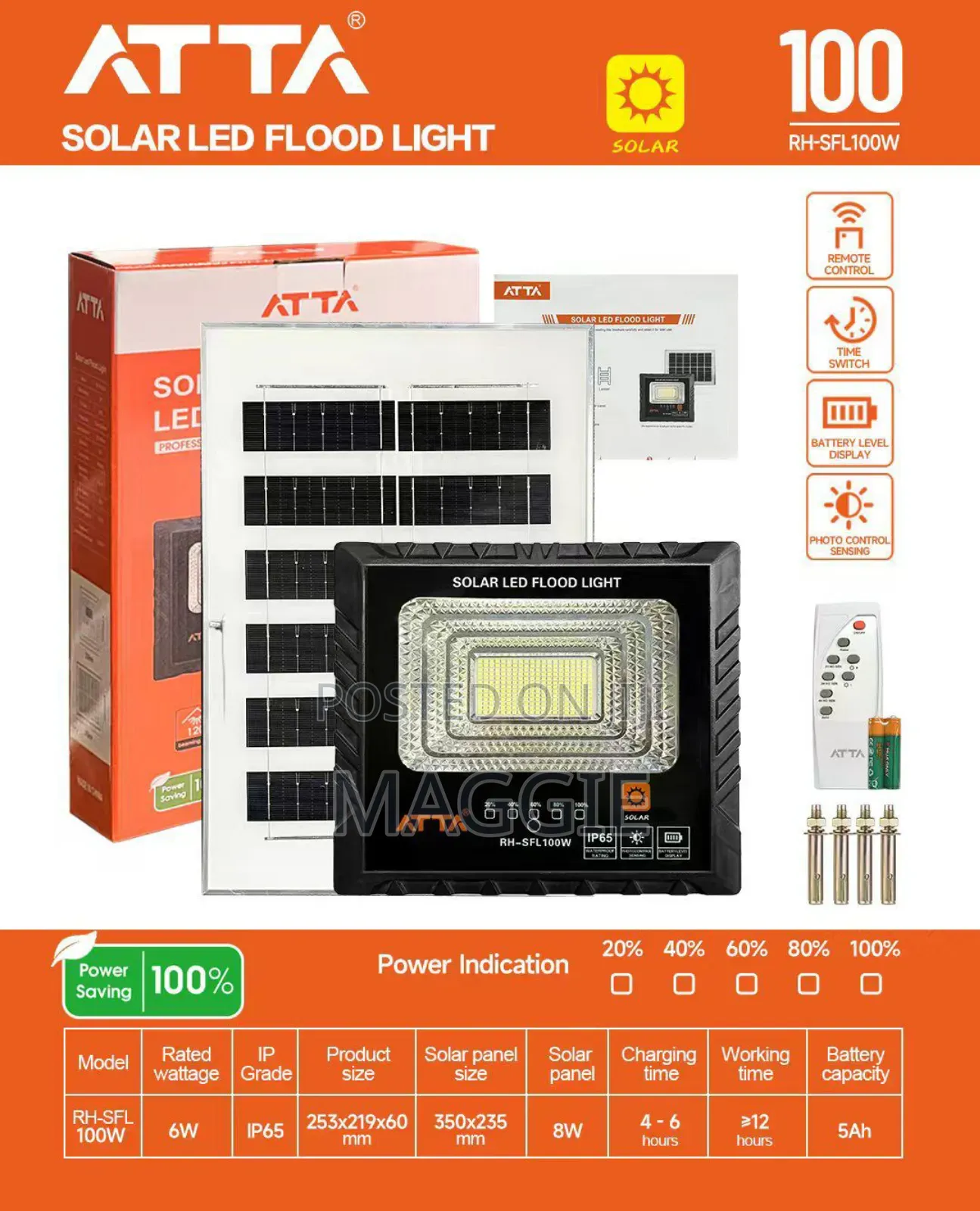 Atta Solar Led Flood Light