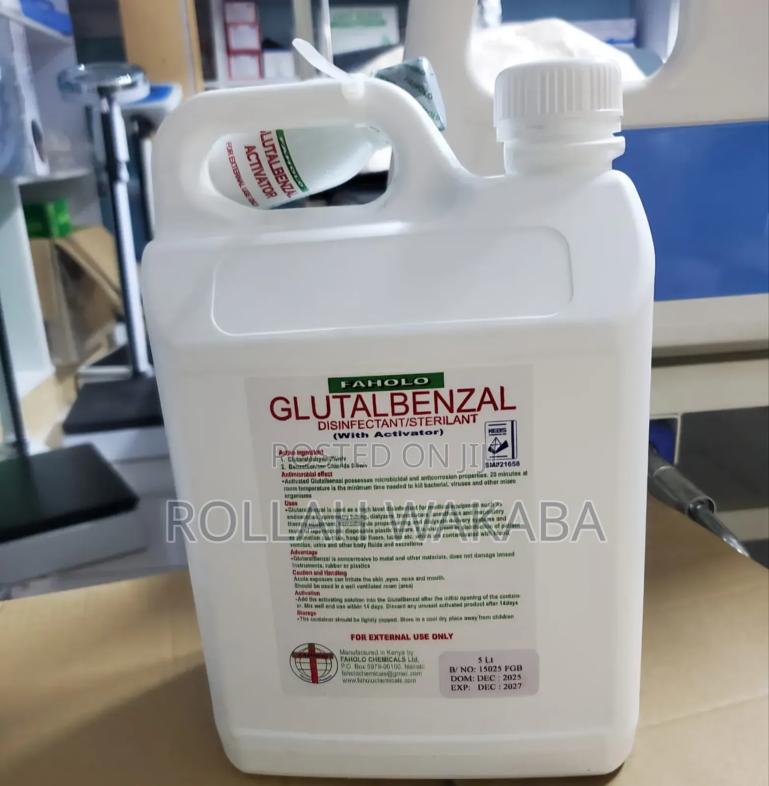 Glutabenzal Disinfectant With Activator