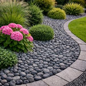 Egg Sized Outdoor Decor Stones - main view