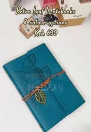 A6 Retro Leaf Notebook