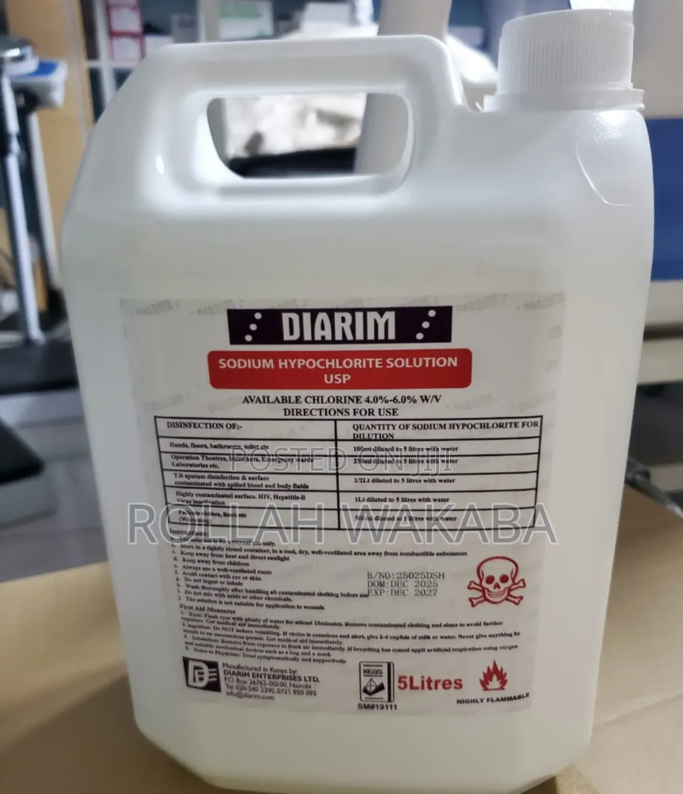 5l Sodium Hypochlorite
