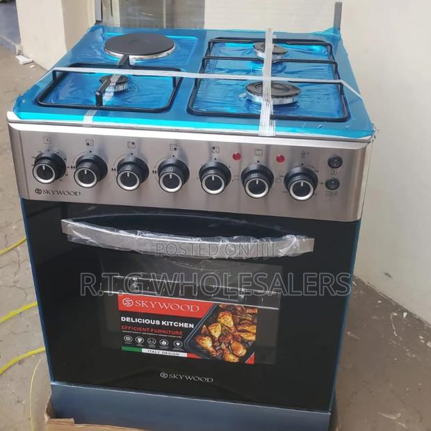 60×60 Skywood 3+1 Standing Cooker With Electric Oven