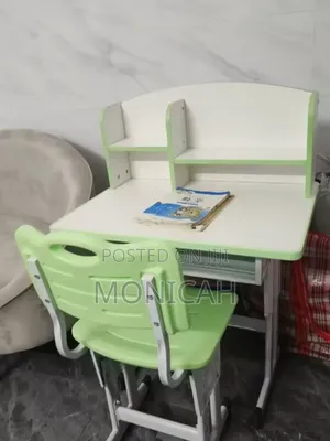 New Ergonomic Children’S Learning Desk With Bookshelf
