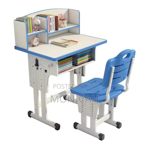 New Ergonomic Children’S Learning Desk With Bookshelf - thumbnail 4