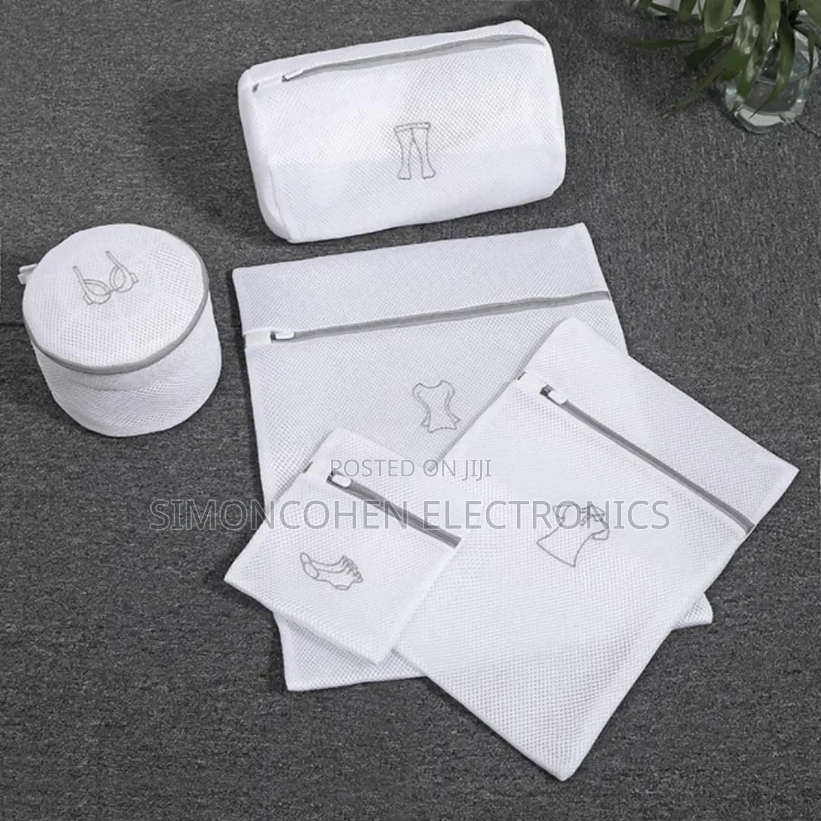 6pcs Honeycomb Meshed Laundry Bags