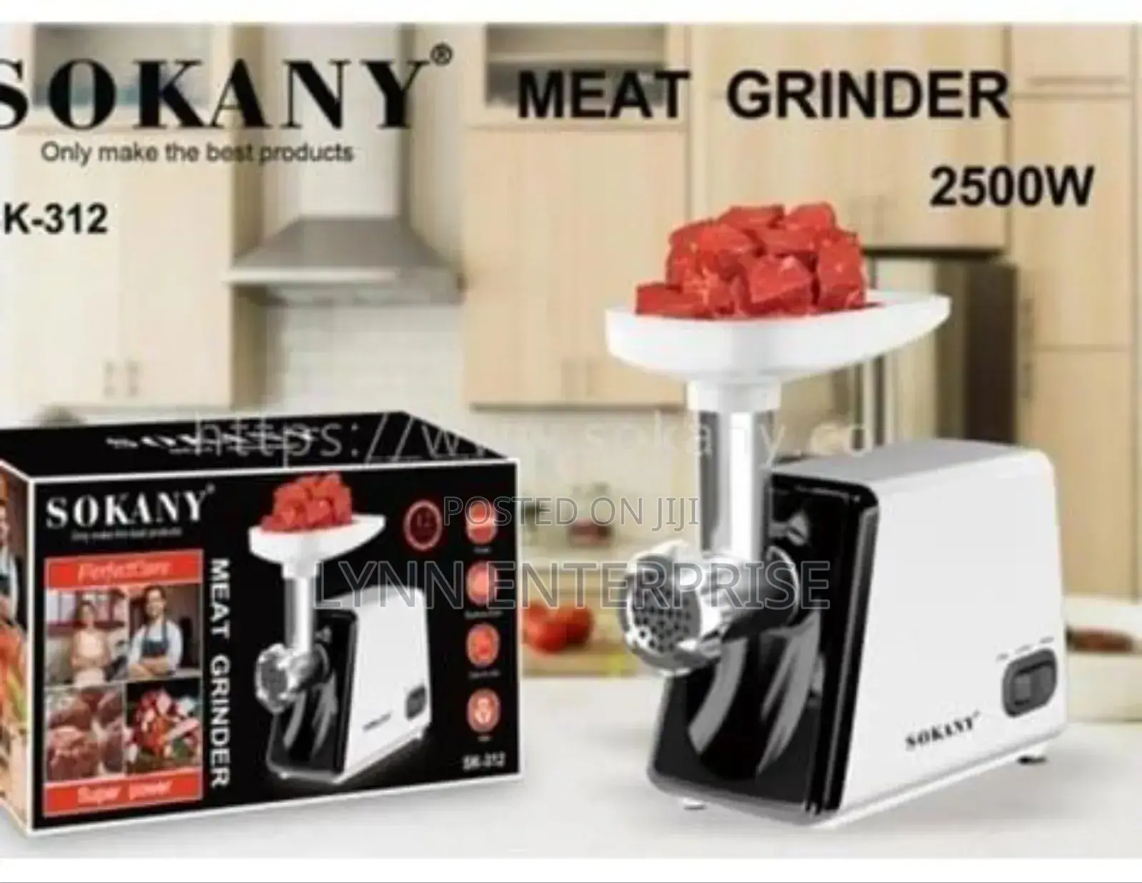 *Sokany Meat Mincer 2500watts. Sk-312*