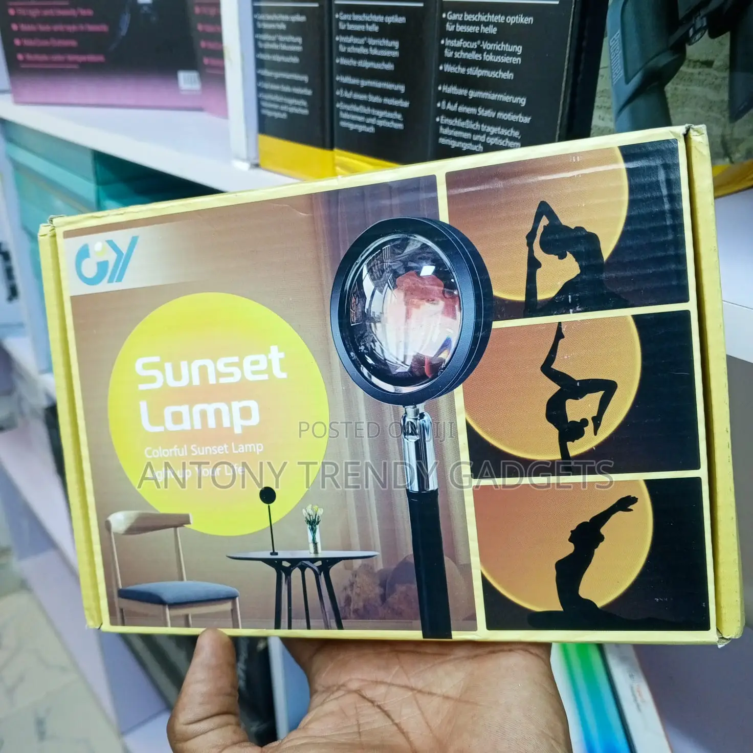 Sunset Projection Lamp, Rainbow Blue, Sun, Sunset, And Sunset Red.