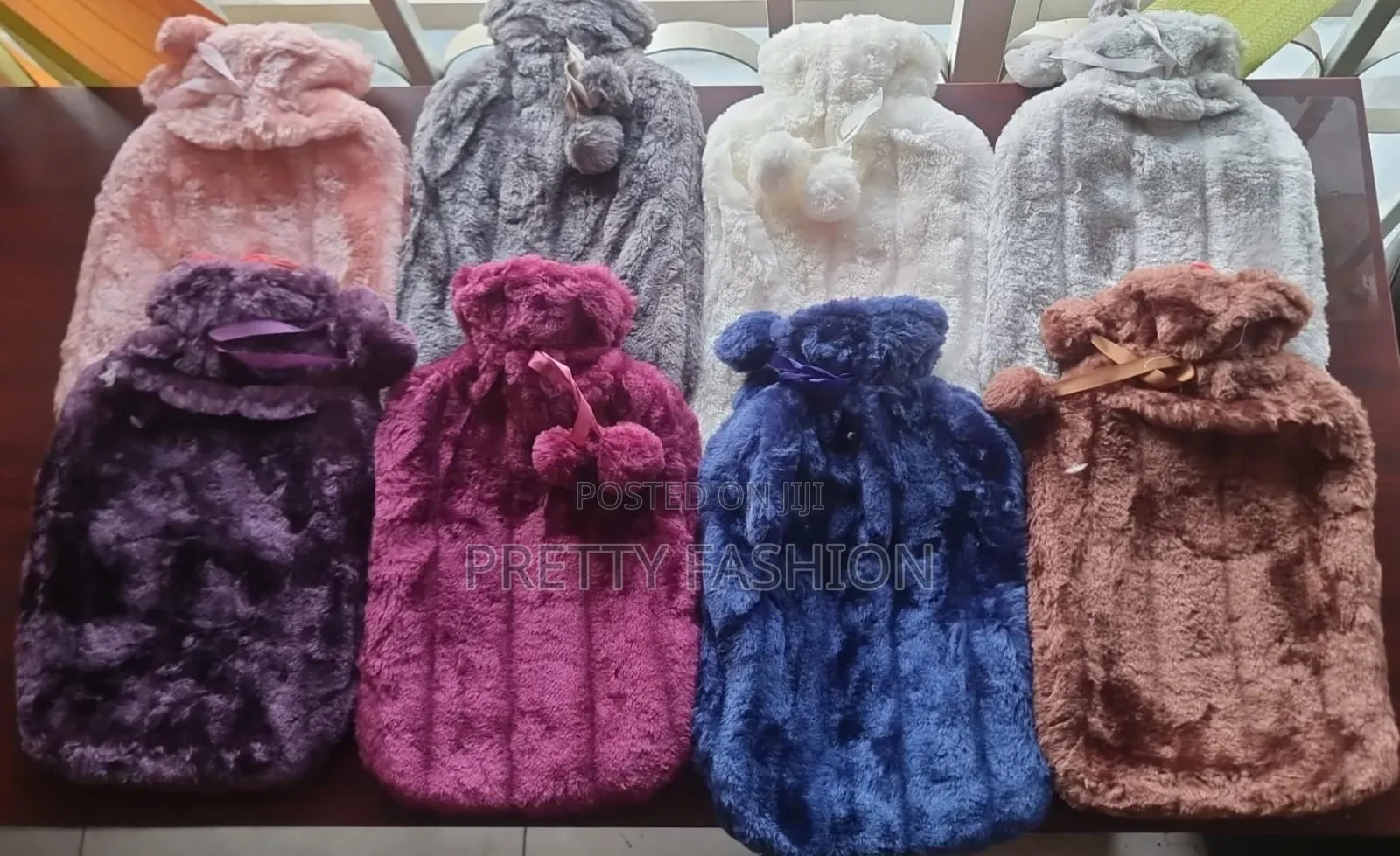 Fluffy Fabric Covered Hot Water Bottle 2l