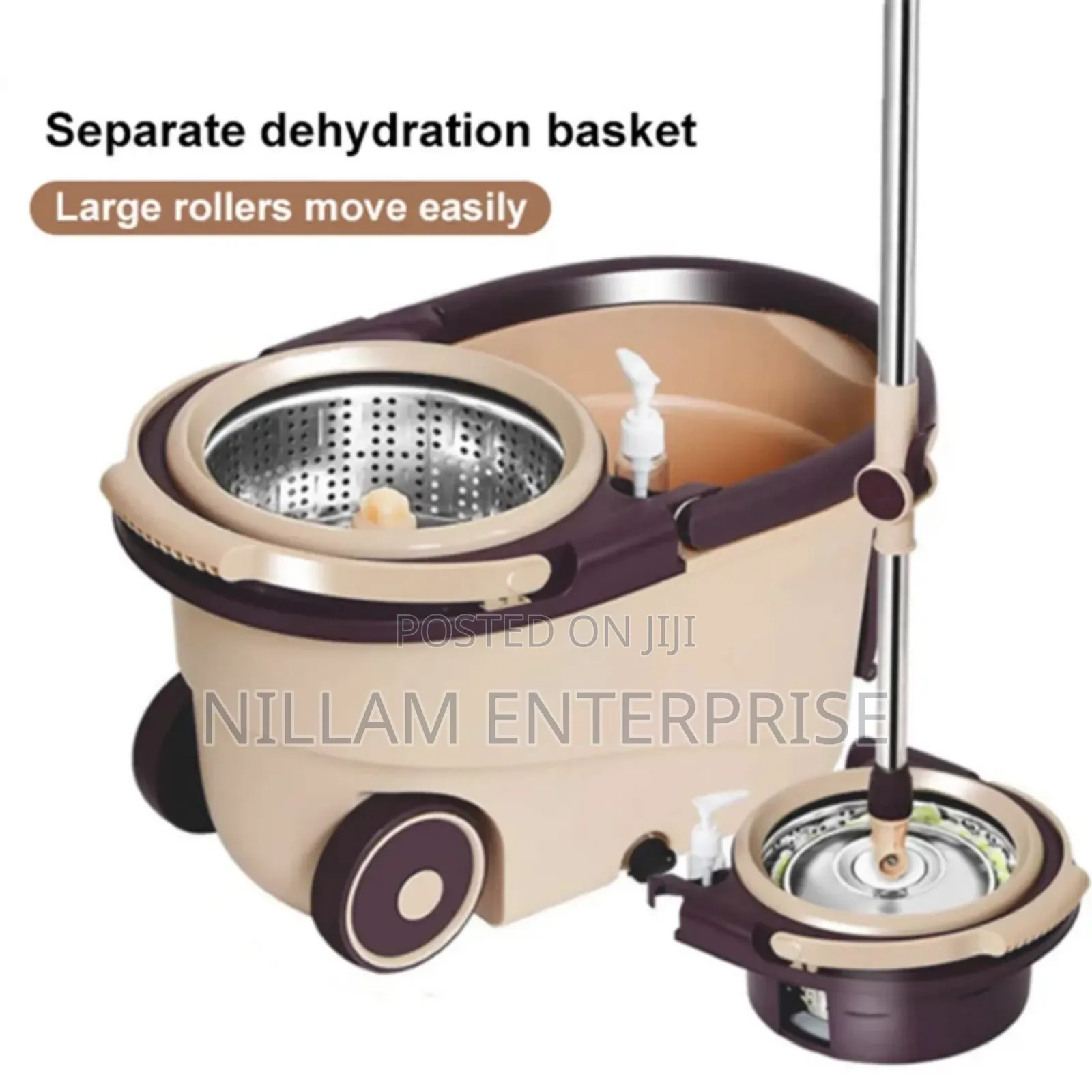 360° Spin Mop With Bucket and Dehydration Basket