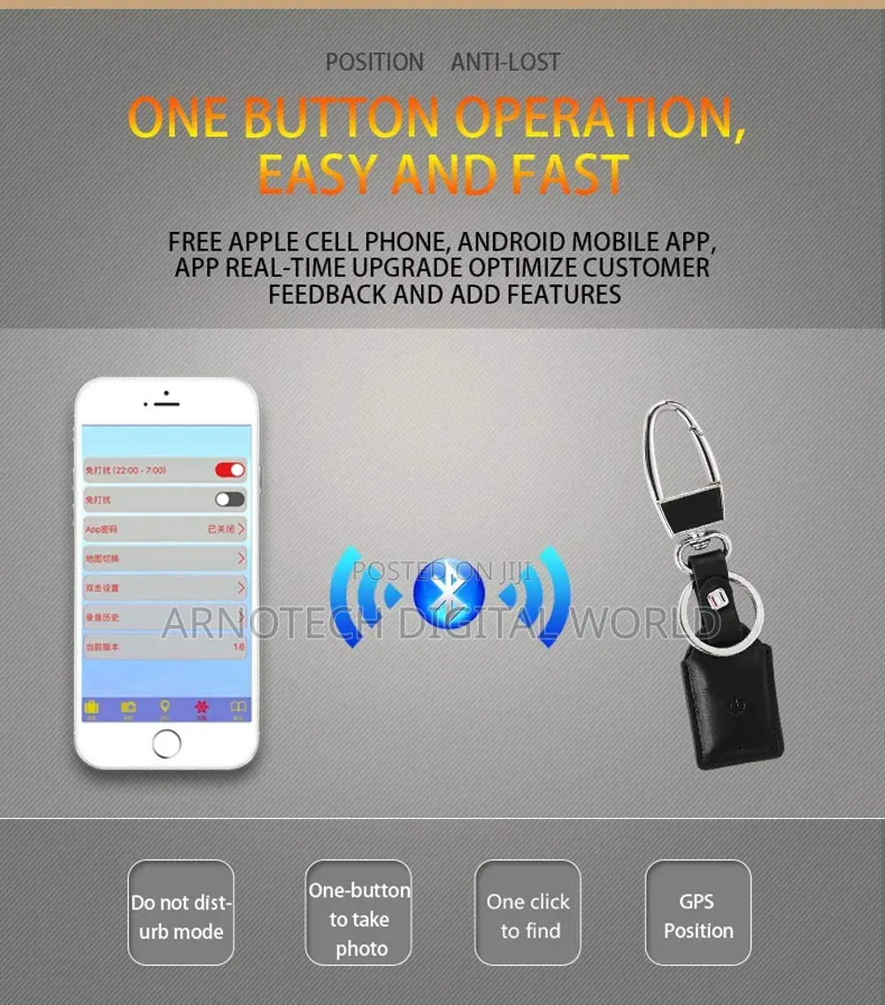 Anti-Theft GPS Bluetooth Intelligent Key Holder