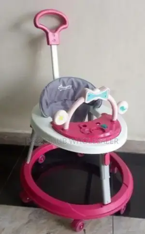 Baby Walker With a Push Handle.