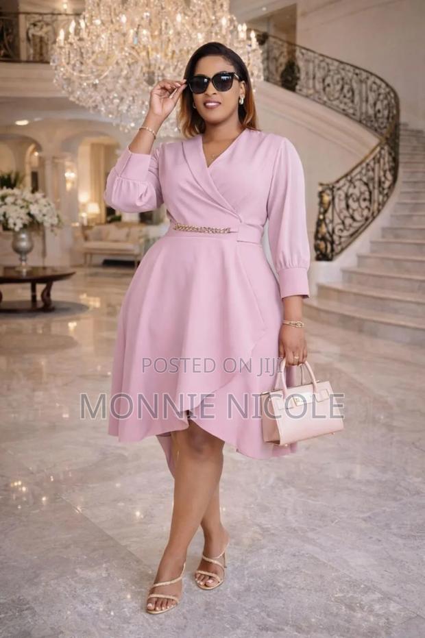 Classy Peach Breastfeeding Friendly Dress