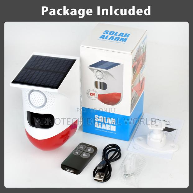 Strobe Light Sound Alarm With Remote Solar Security System - thumbnail 2