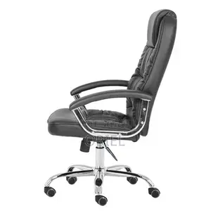 Office Chairs; Premium Comfort High-Back Leather Office Chair