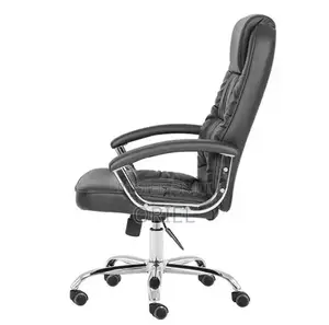 Office Chairs; Premium Comfort High-Back Leather Office Chair