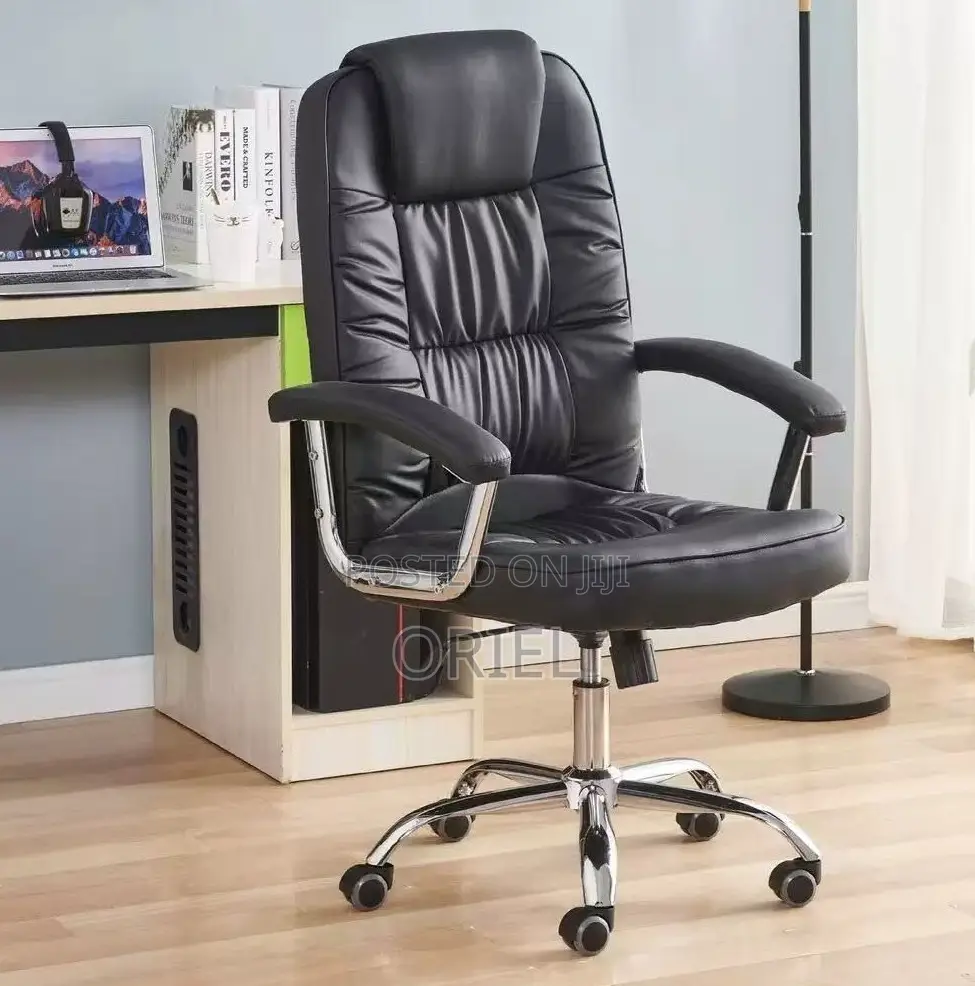 Office Chairs; Premium Comfort High-Back Leather Office Chair