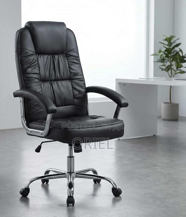 Office Chairs; Premium Comfort High-Back Leather Office Chair - thumbnail 12