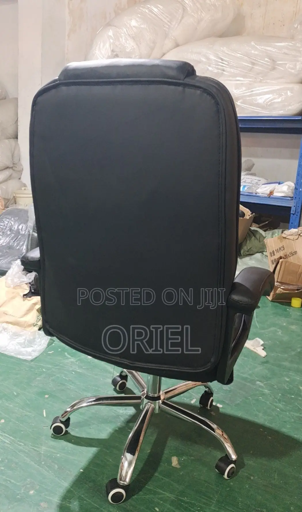 Office Chairs; Premium Comfort High-Back Leather Office Chair