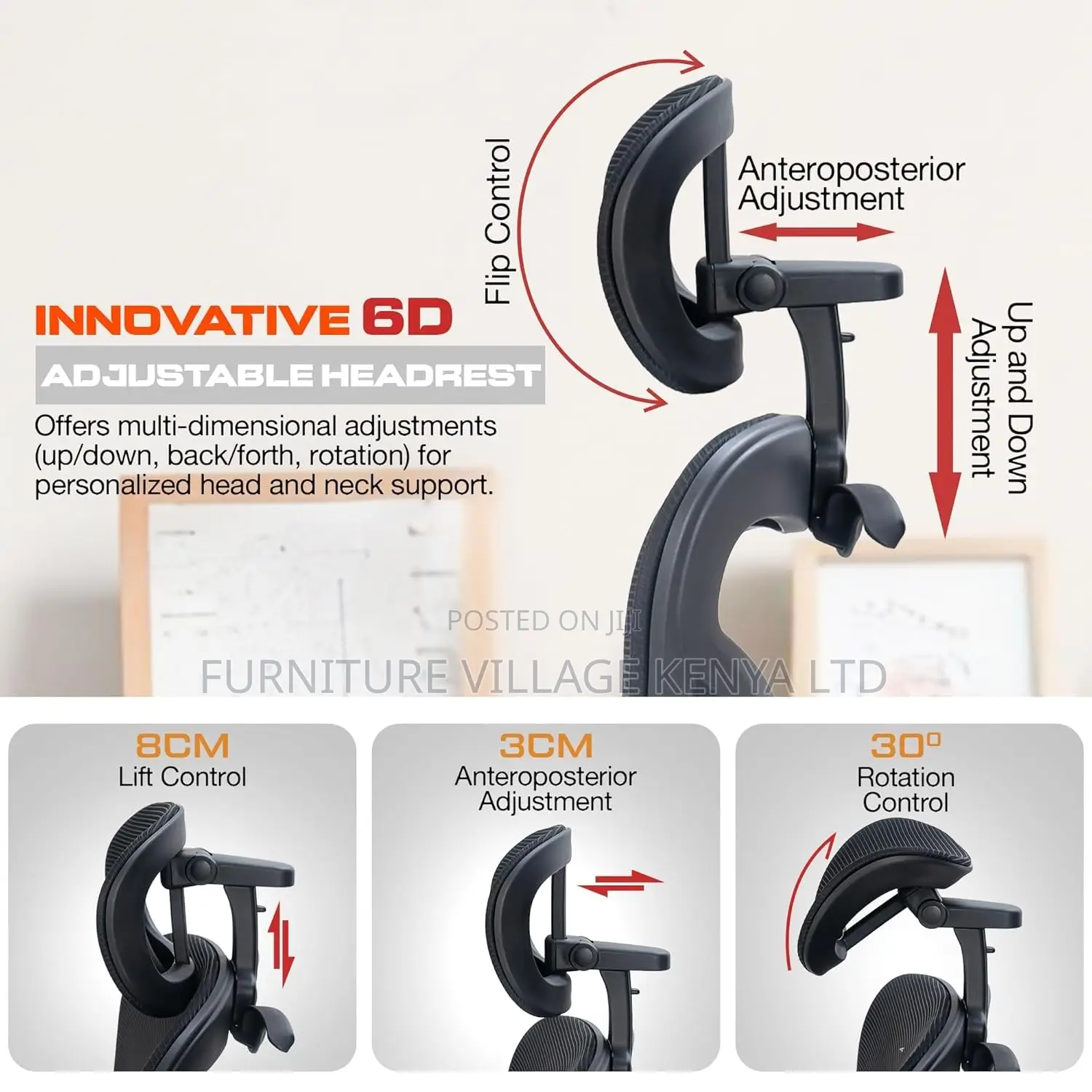 Ergonomic Office Chair For Work From Home, Computer Chair