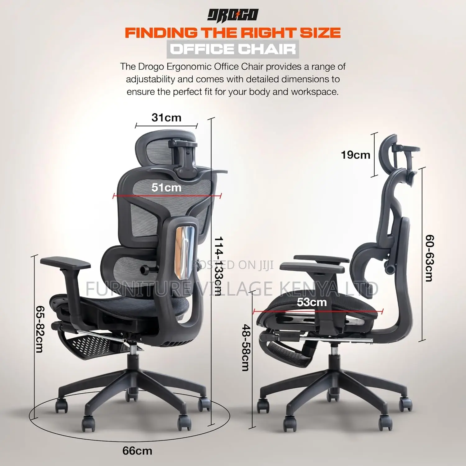 Ergonomic Office Chair For Work From Home, Computer Chair