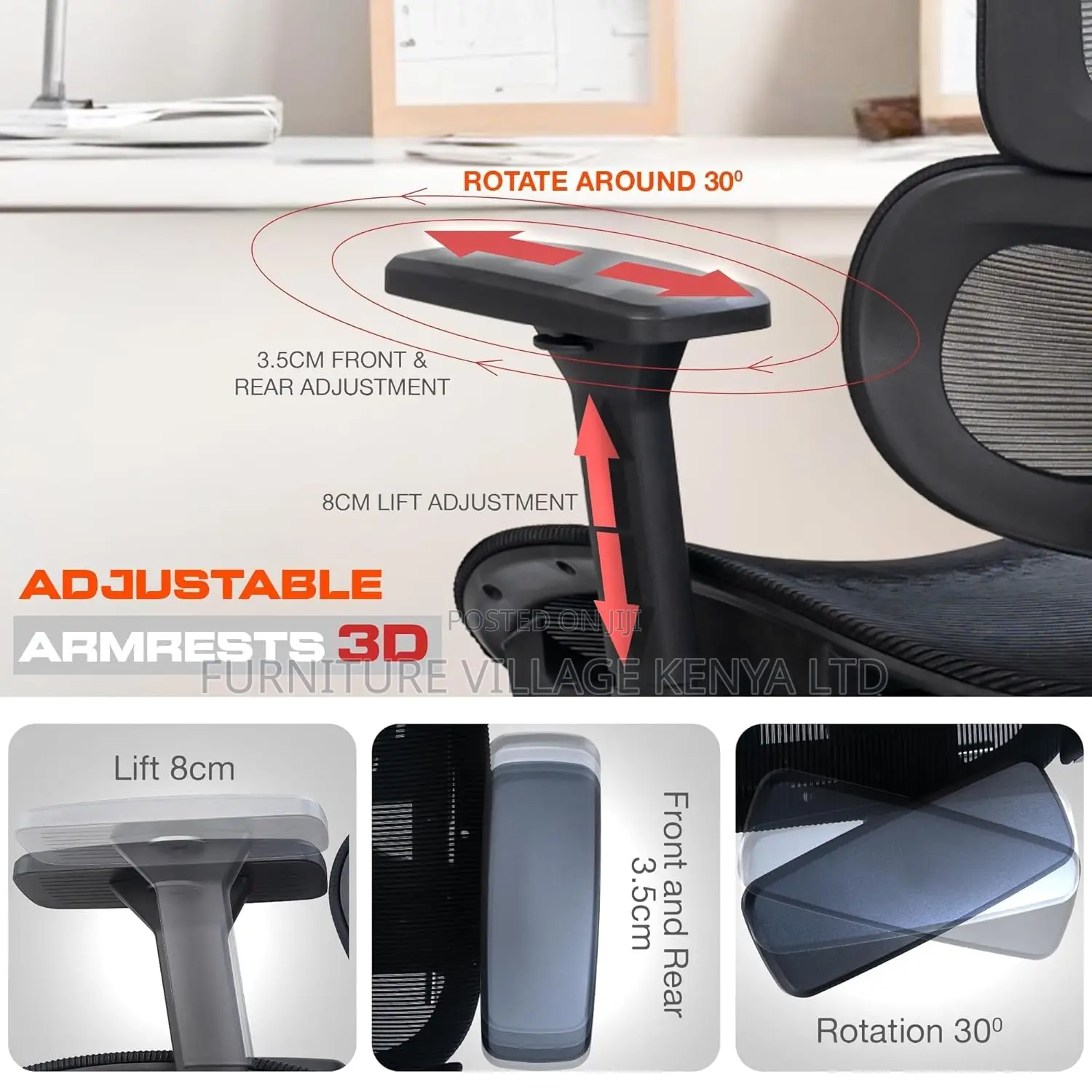 Ergonomic Office Chair For Work From Home, Computer Chair