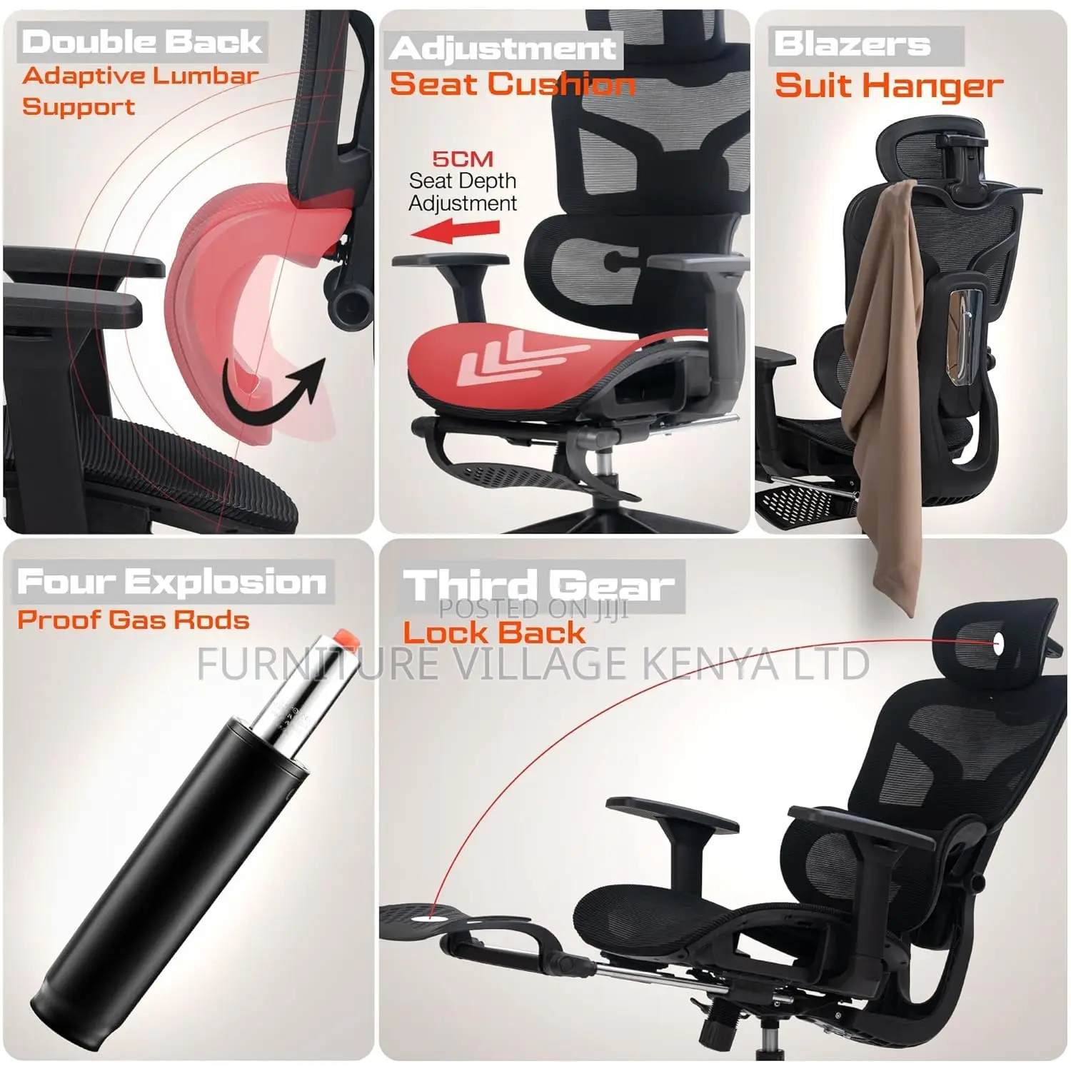 Ergonomic Office Chair For Work From Home, Computer Chair