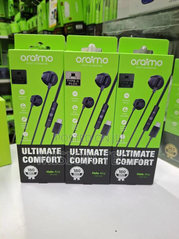 Oraimo Halo Airy Type-C Wired Earphone - main view
