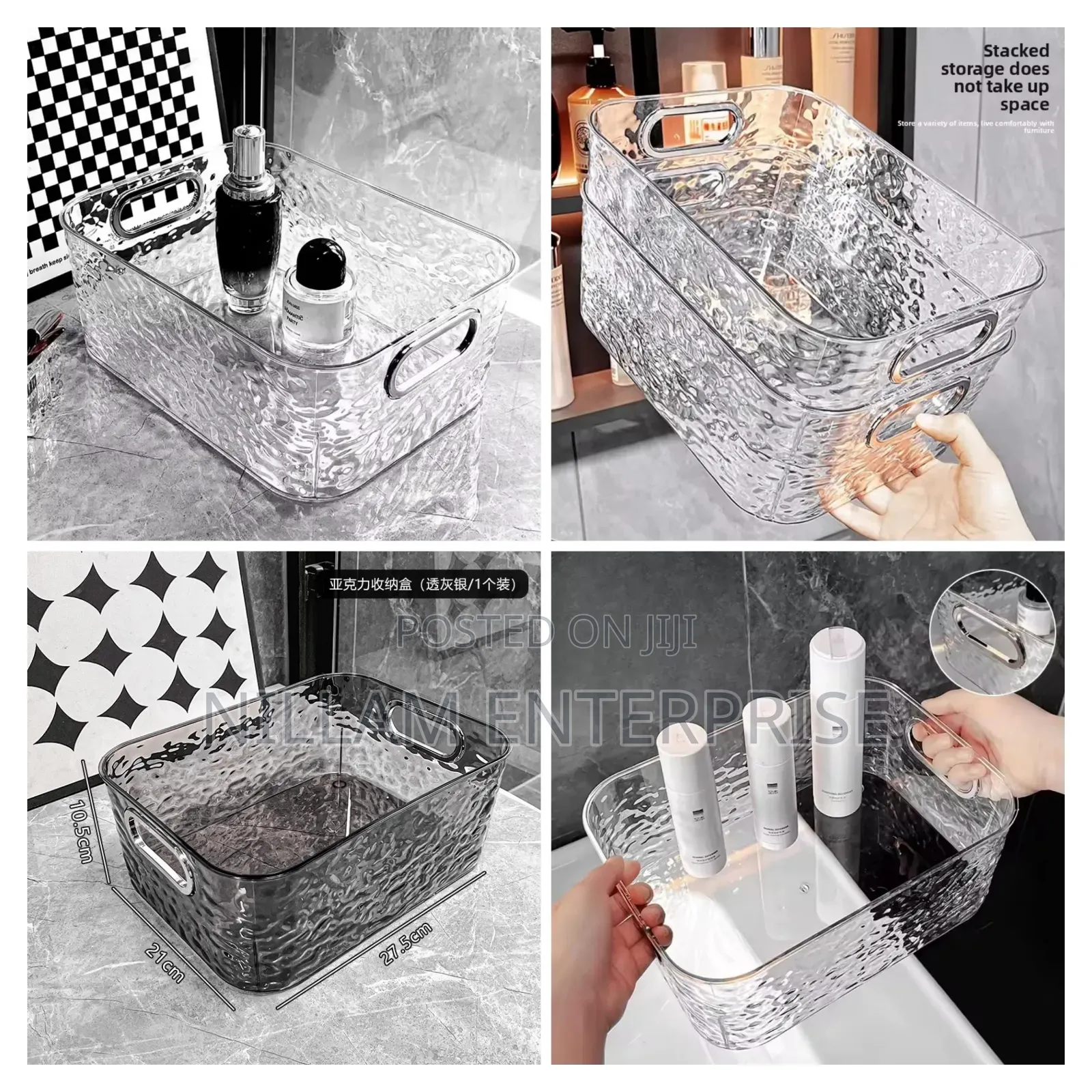 Multi-Purpose Transparent Cosmetic Organizer