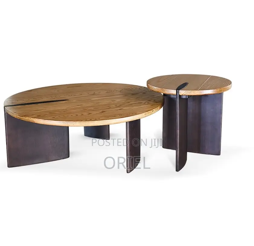Coffee Tables; Stylish Round Oak Work Lounge Table