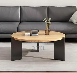 Coffee Tables; Stylish Round Oak Work Lounge Table