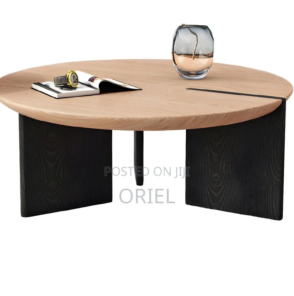 Coffee Tables; Stylish Round Oak Work Lounge Table