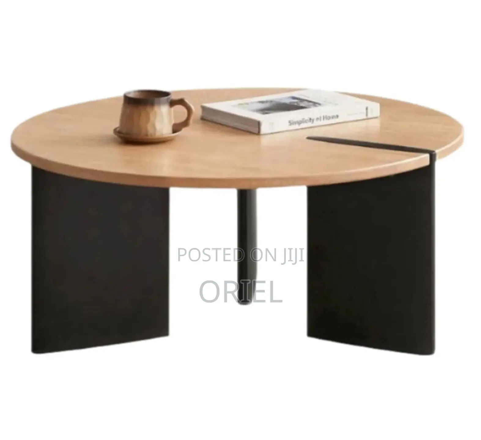 Coffee Tables; Stylish Round Oak Work Lounge Table