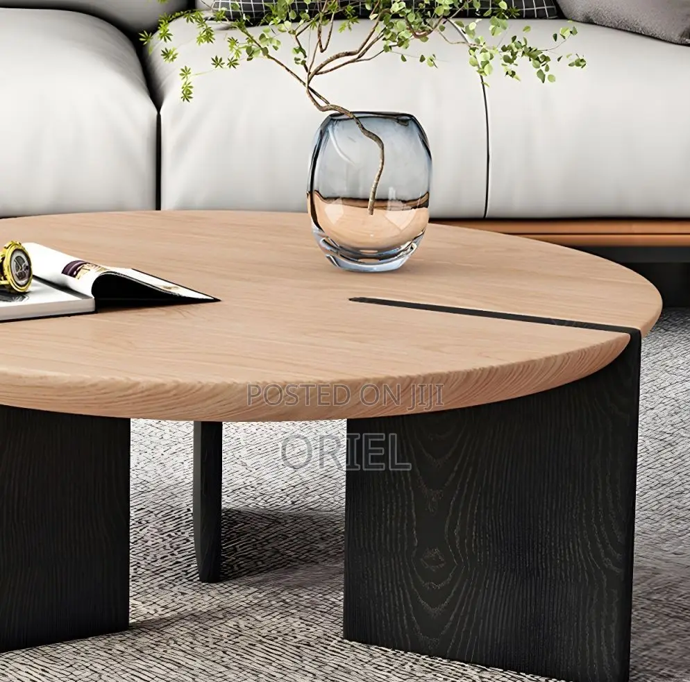 Coffee Tables; Stylish Round Oak Work Lounge Table