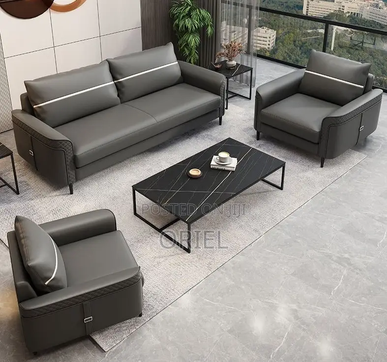 Office Sofa; High-Back 5-Seater Executive Office Sofa